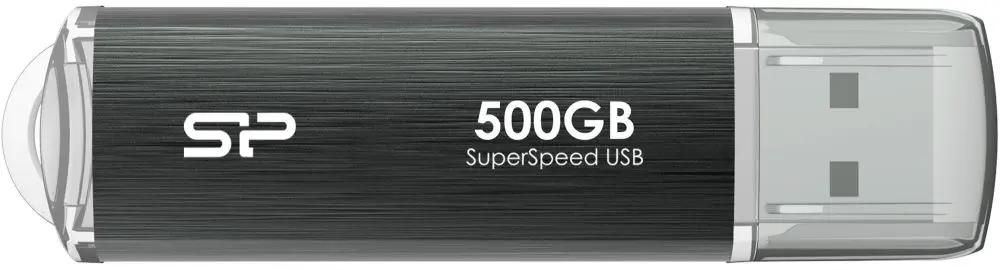 Флешка USB Silicon Power Marvel Extreme M80 500ГБ, USB3.0, черный [sp500gbuf3m80v1g]